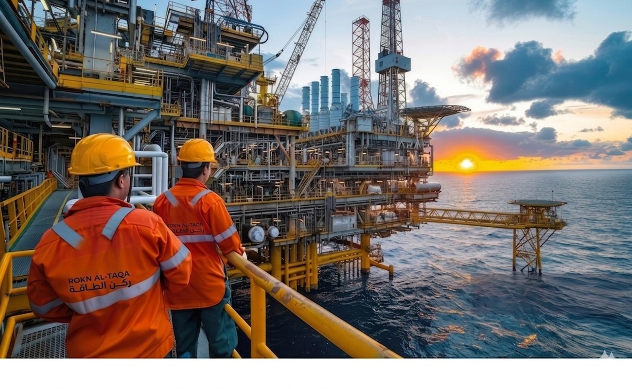 Industrial plant at night